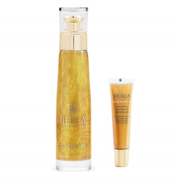 GOLD SUPREME 2 PACK:  ELIXIR + LIP SERUM